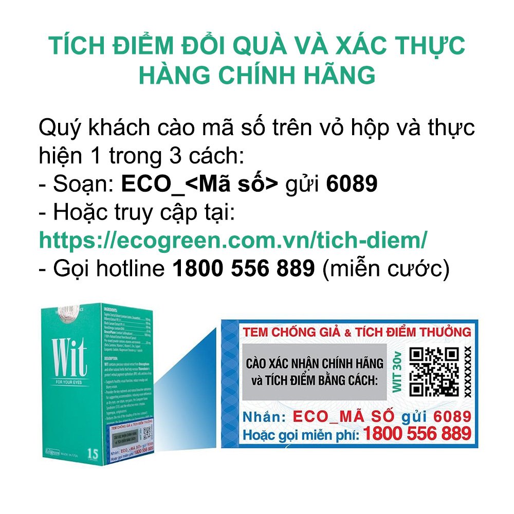 WIT bổ mắt với Broccophane - Hàng chính hãng (Hộp 15 viên)