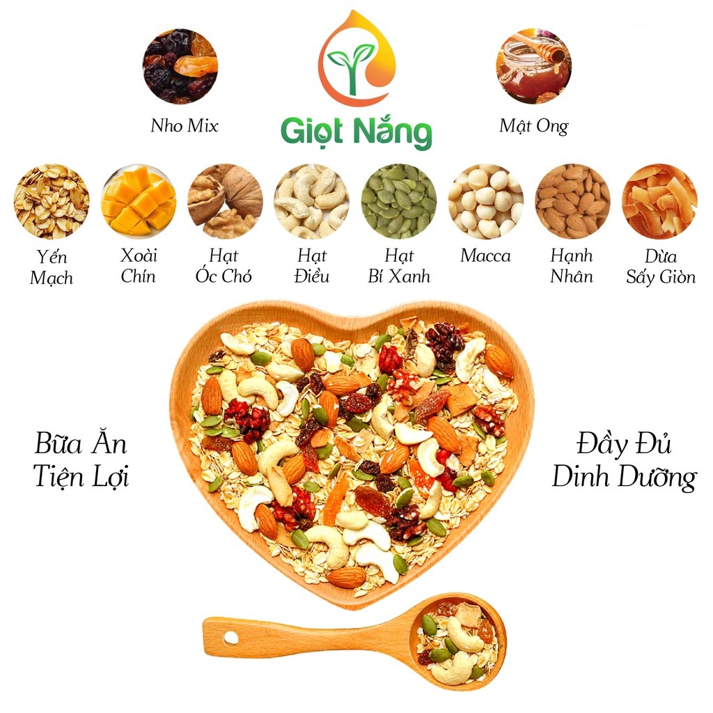 Ngũ Cốc Siêu Hạt Giảm Cân - GRANOLA Ăn Liền