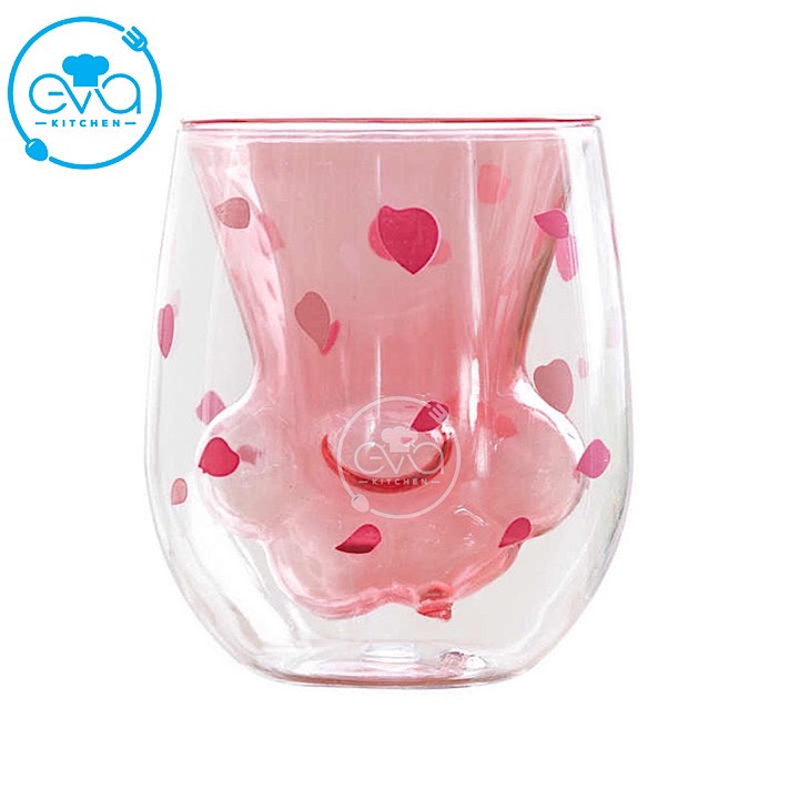 Ly Chân Mèo 2 Lớp Đáng Yêu Cat Claw Cup