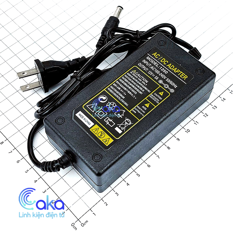 Nguồn adapter 12v 5a dc chân lớn 5.5x2.1mm