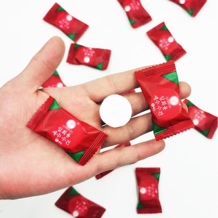 Bịch 20 khăn giấy nén hàn quốc