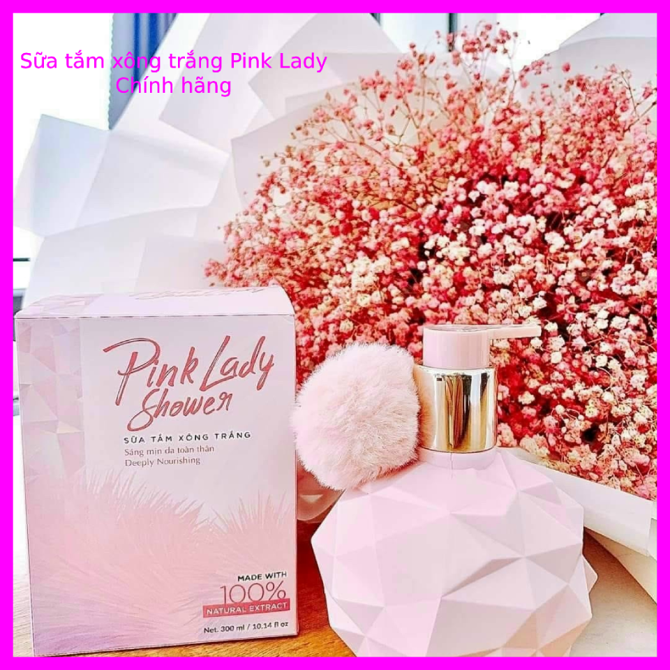 Sữa Tắm Xông Trắng Pink Lady 300ml - Chính hãng