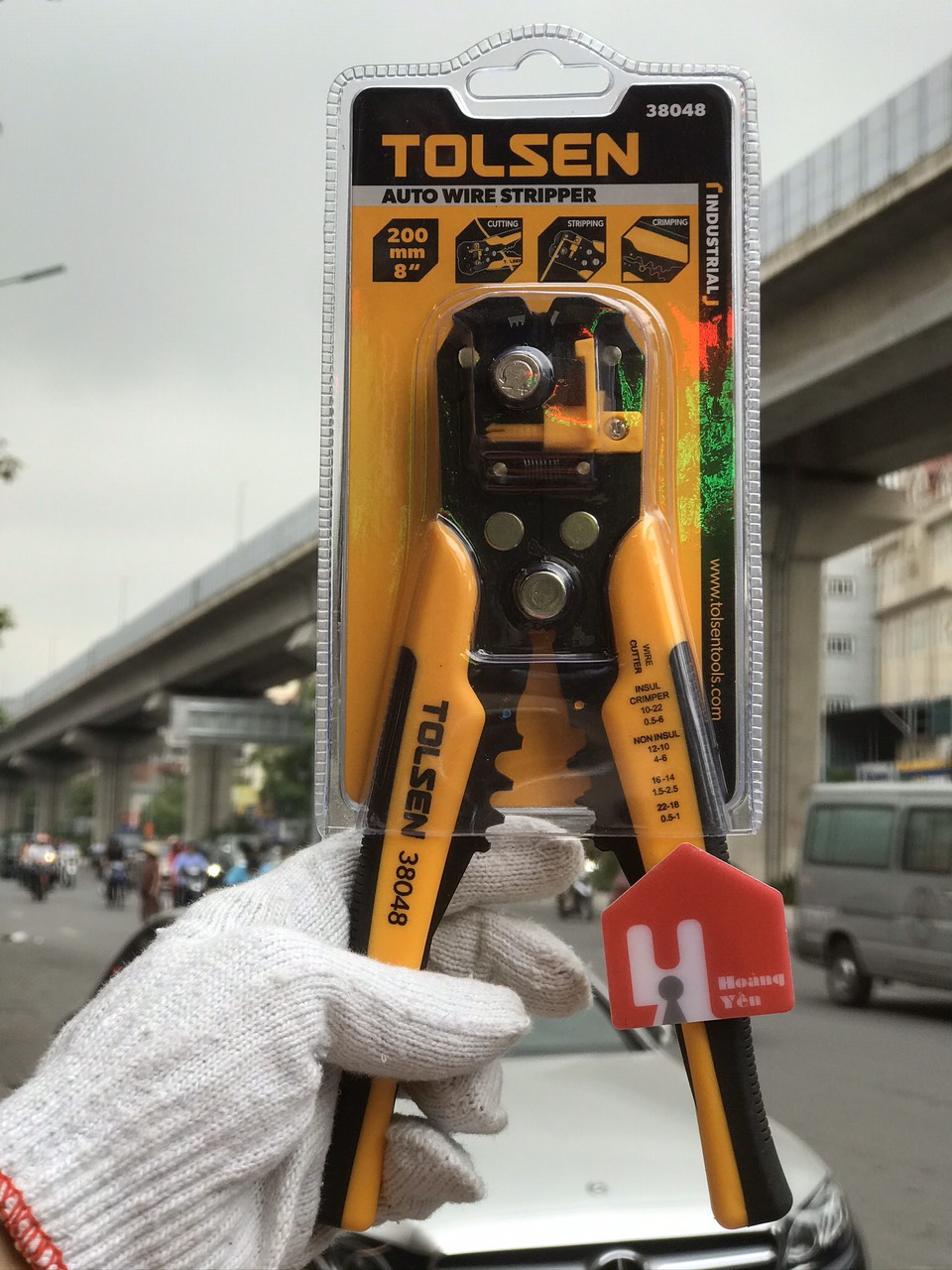 Kìm tuốt dây điện TOLSEN 38048, Kềm tuốt dây điện - Hoàng Yến