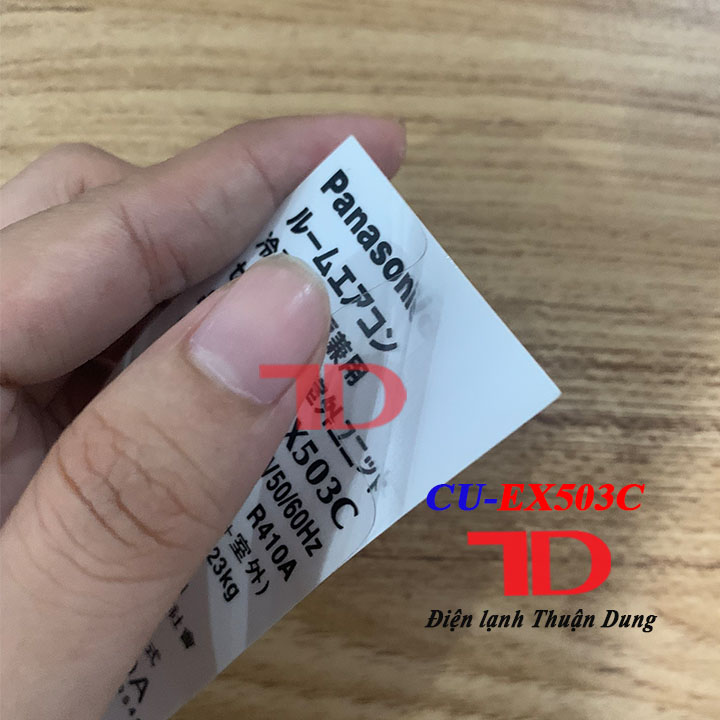 Tem thông số đuôi nóng dành cho Máy Lạnh PANASONIC nội địa, Điện Lạnh Thuận Dung