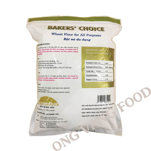 Bột mì đa dụng Baker Choice số 11 ( All purpose flour ) 1kg