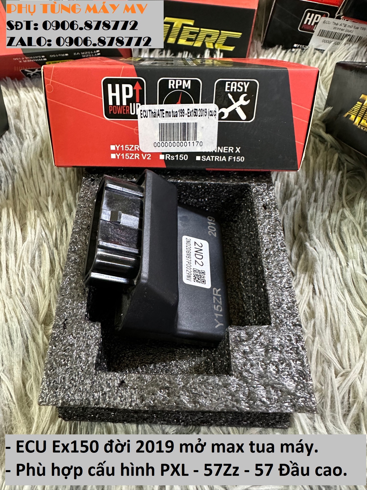Ecu ATE mở max tua dành cho xe Ex150/Winner