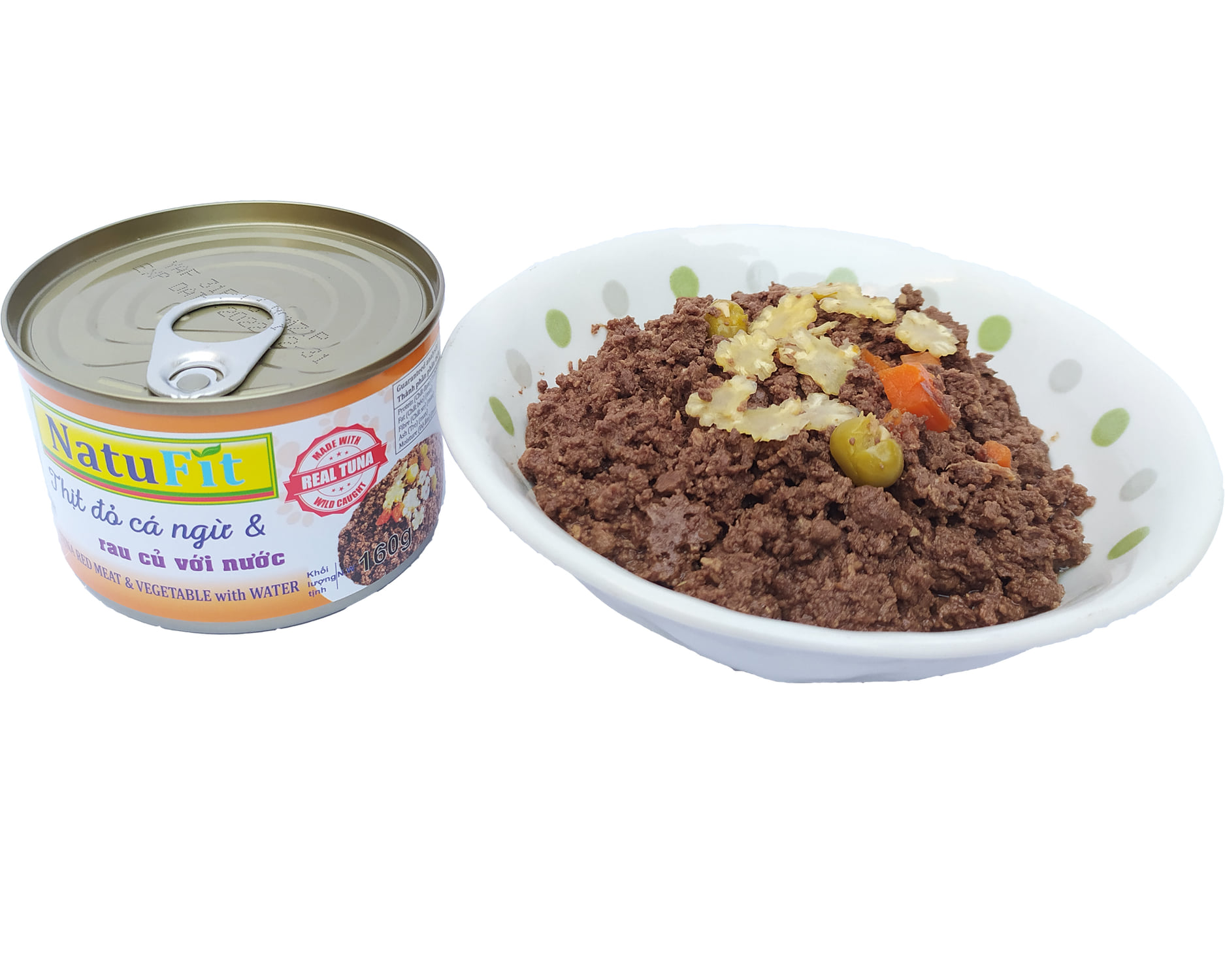 Pate cho chó mèo Natufit 160g