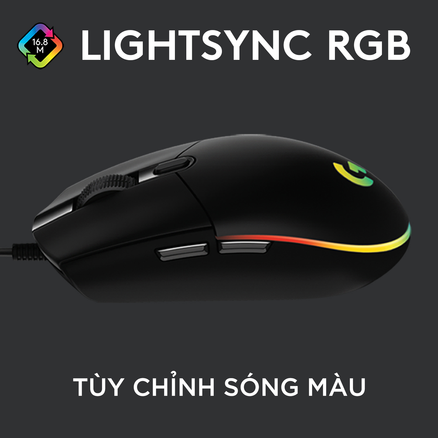 Chuột Logitech G102 LightSync Black 8000 RGB - Lựa chọn hàng đầu của game thủ