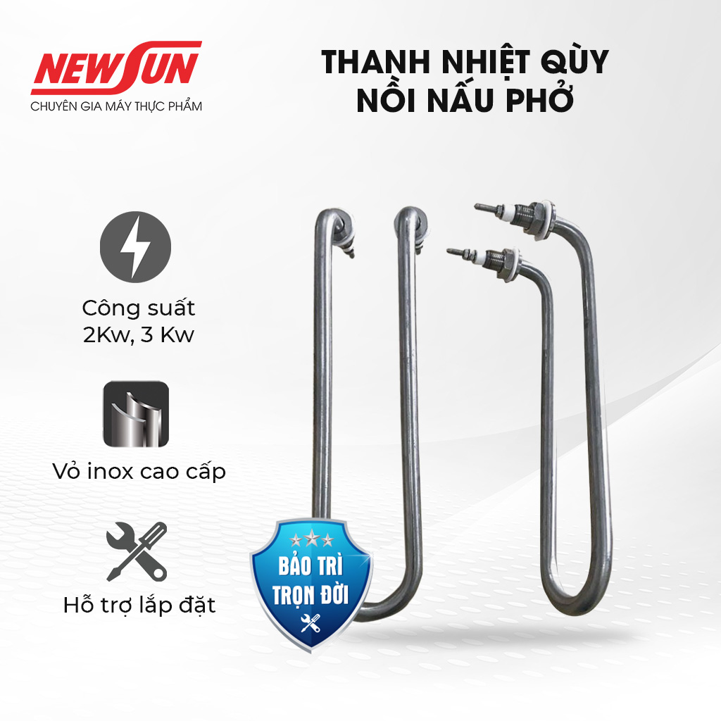 Thanh Nhiệt Nồi Nấu Phở NEWSUN- Gia Nhiệt Nhanh, Tiết Kiệm Thời Gian
