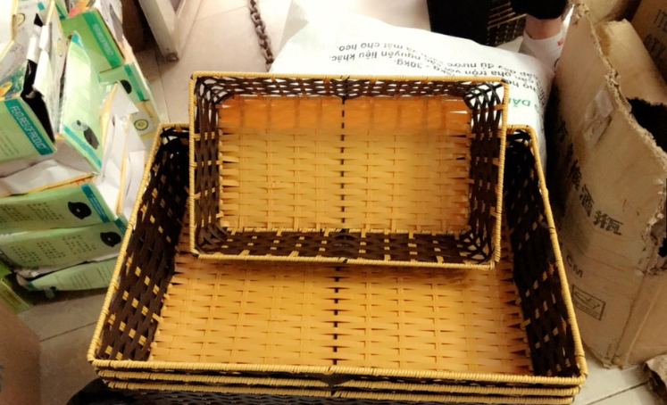 khay nhựa giả mây 30x40