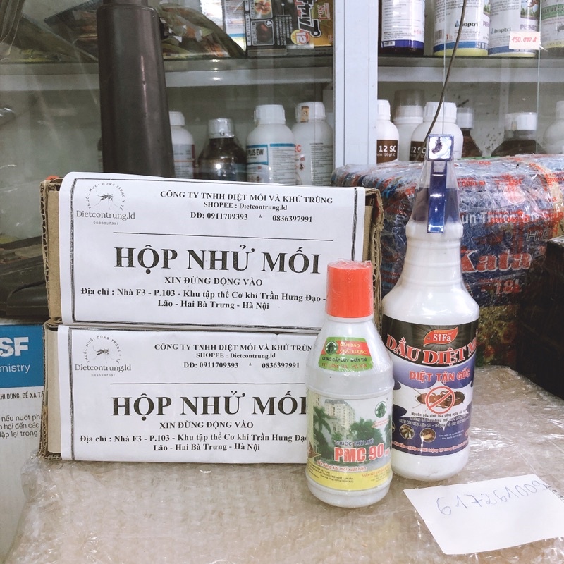 [ COMBO DIỆT MỐI - 2 hộp nhử + 1pmc + 1 dầu mối Sifa ]