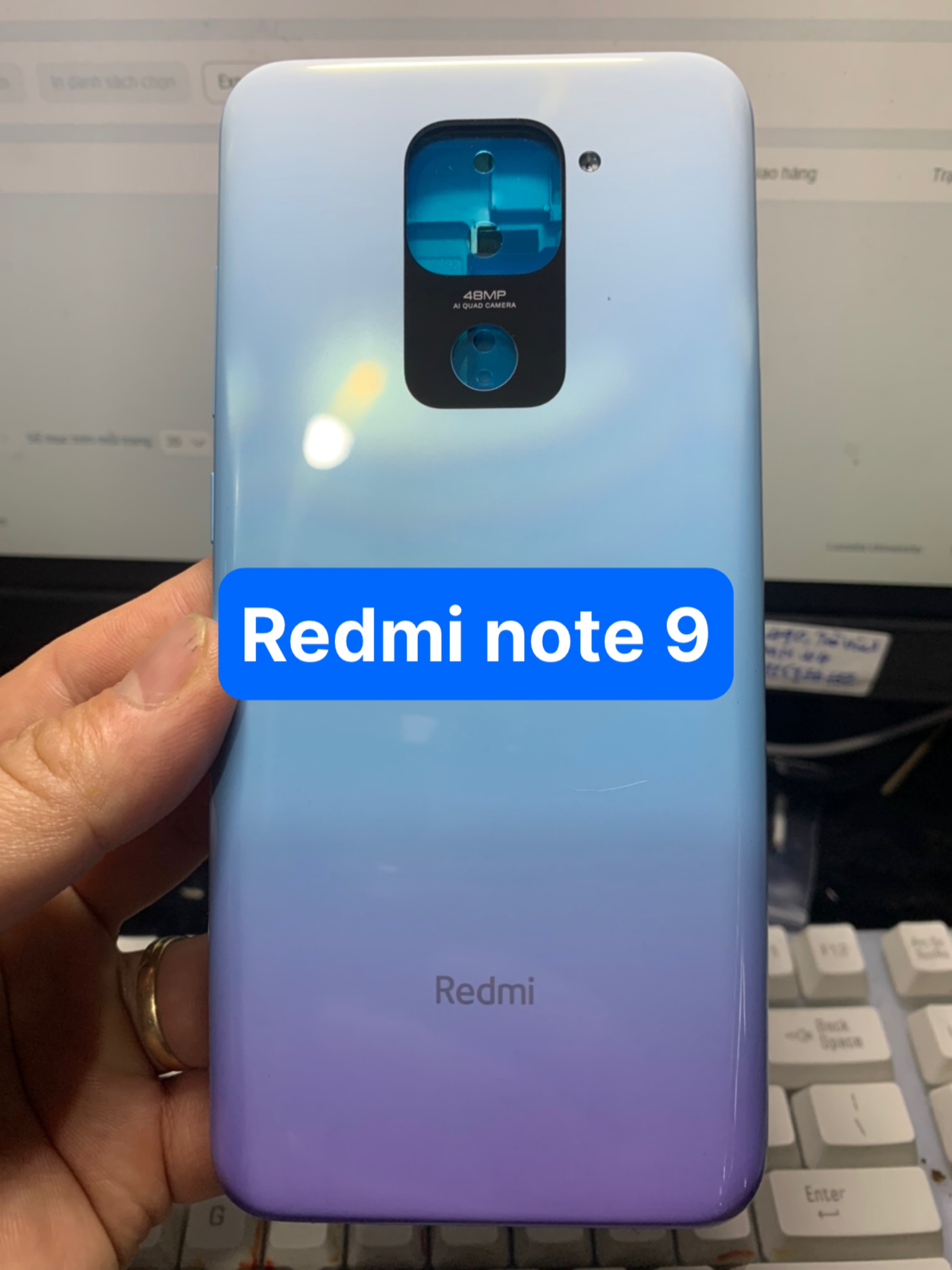 Full Bộ xương vỏ redmi note 9 - 4G / kèm khay sim