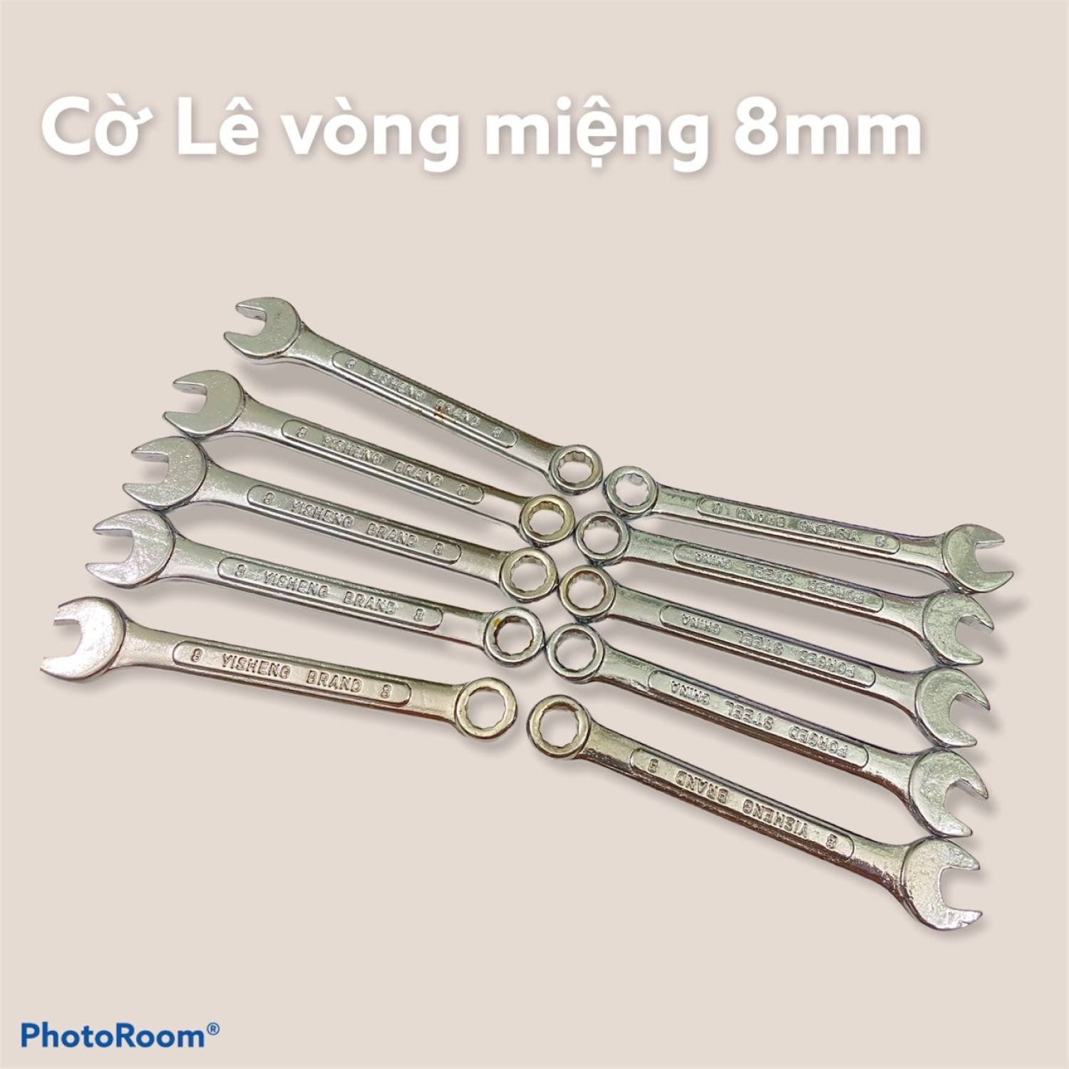 Cờ lê vòng miệng 8mm 2 đầu