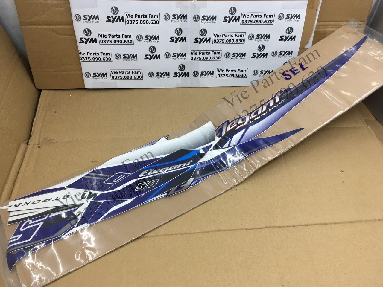 Bộ tem elegant sym din mới 100% nhiều màu