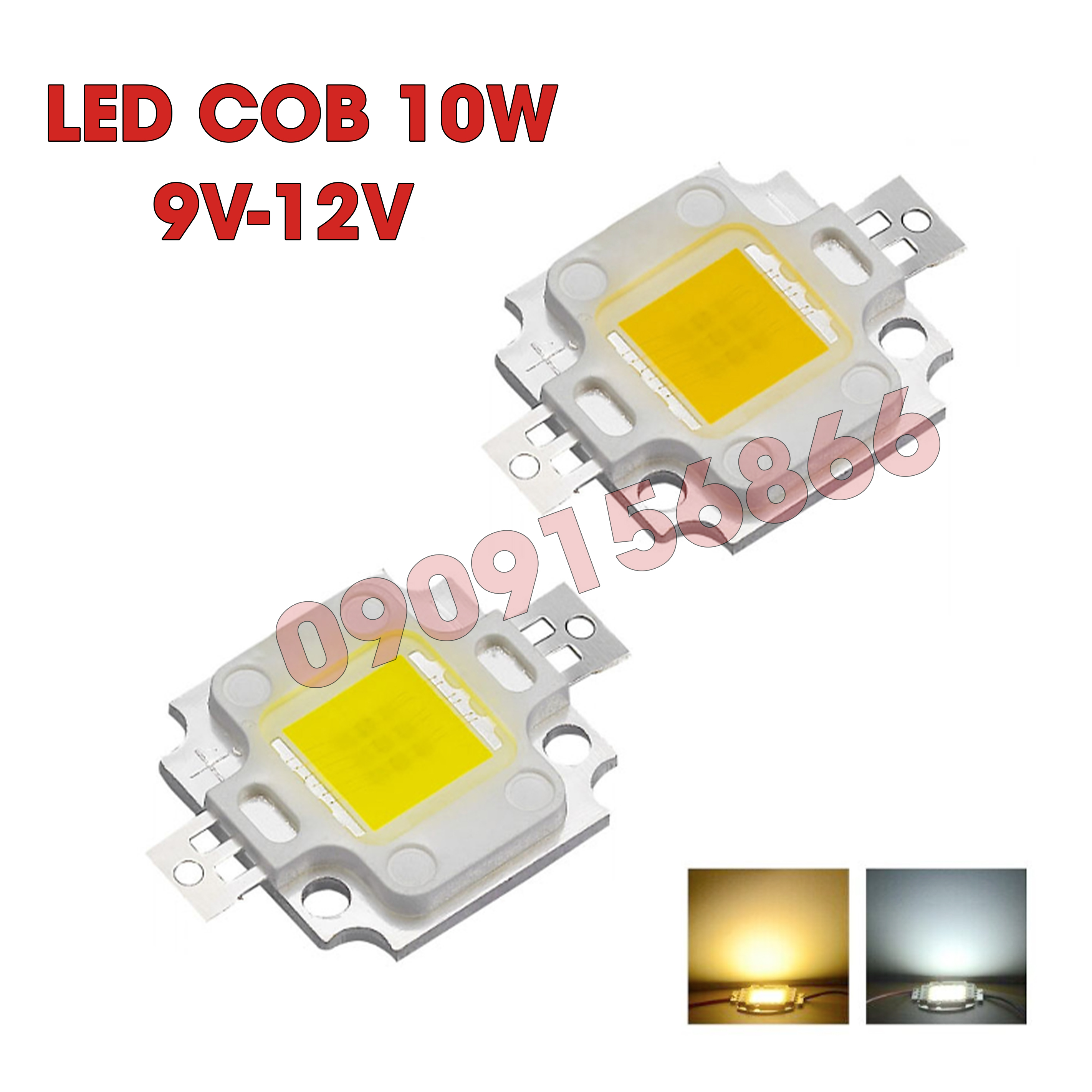 Mắt led cob 12v 10w