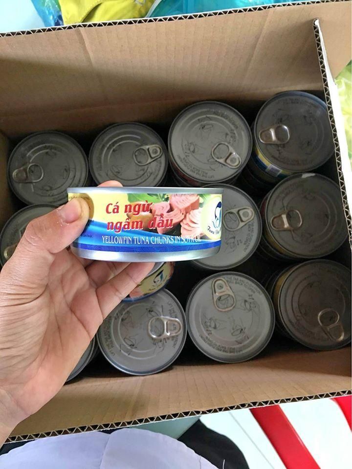Combo 1 thùng (48 lon) cá ngừ ngâm dầu (khối) 140g