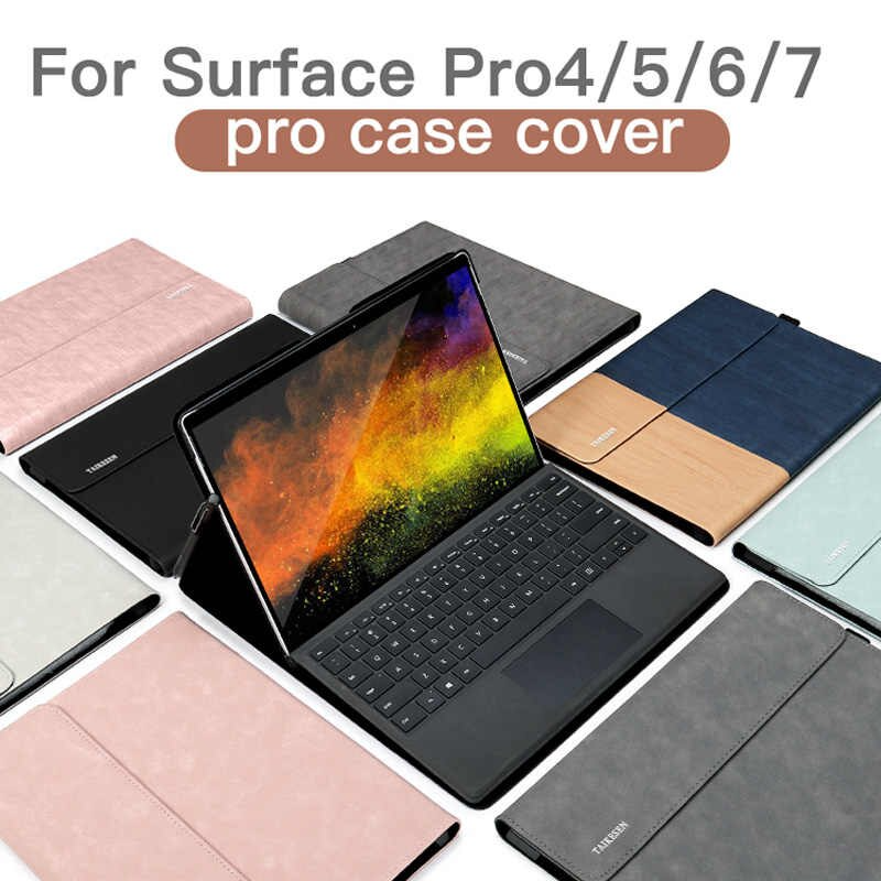 [ Tặng Kèm Túi Nhỏ ] Bao Da Surface Pro 4, 5, 6 và Surface Pro 7 - Thương Hiệu Taikesen