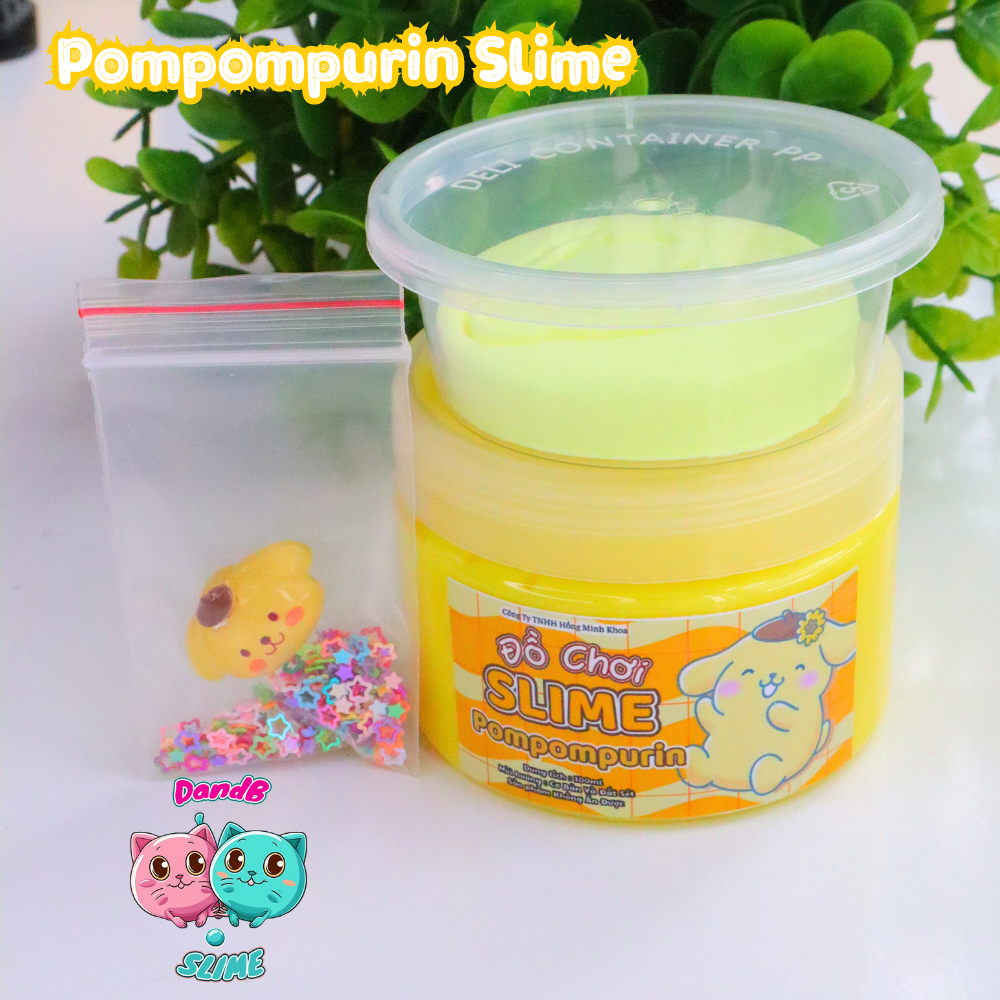 [Hot Trend] DIY Pompompurin/ Đồ Chơi Slime Sanrio/ Kèm Charm Sanrio/ Slime Basic và Đất sét Dễ Thương