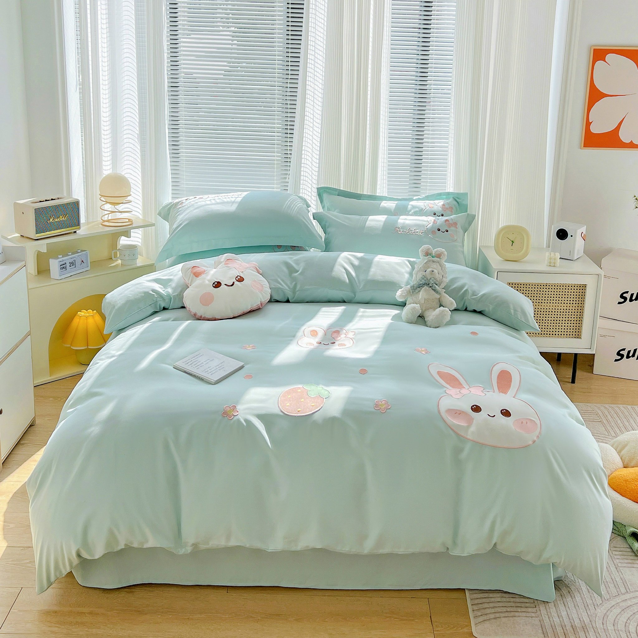 Bộ 5 Món Cotton Đũi Thêu Cực Xinh