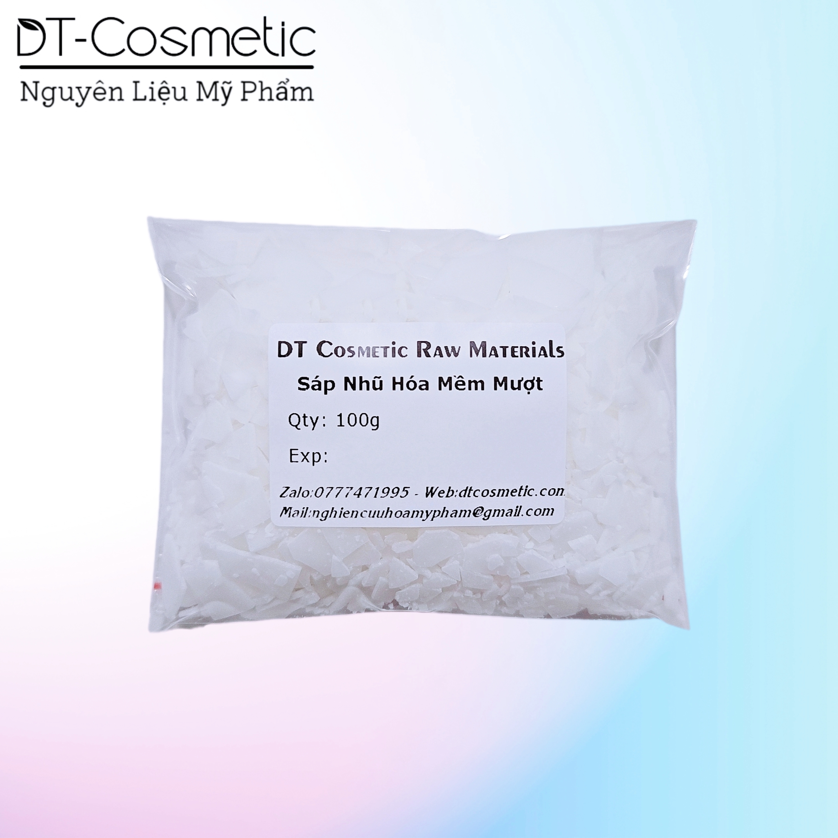 100g/1kg sáp nhũ hóa mềm mượt dạng vảy - nguyên liệu mỹ phẩm