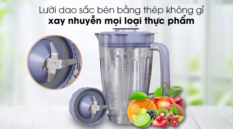 Máy xay sinh tố Philips HR2221 (Thay thế Model HR2115) - Hàng công ty (Bảo hành chính hãng 2 năm tại các Trung tâm bảo hành Philips trên toàn quốc)