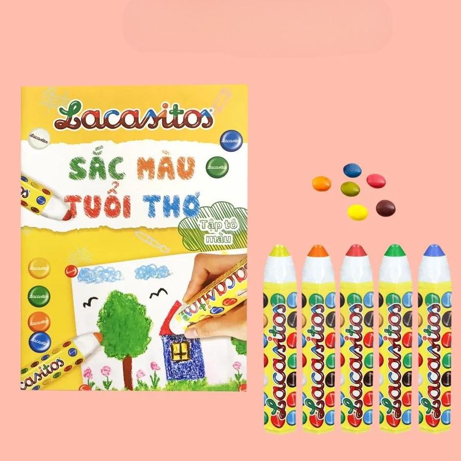 Kẹo Sô cô la sữa phiên bản bút chì màu Lacasitosos 20g