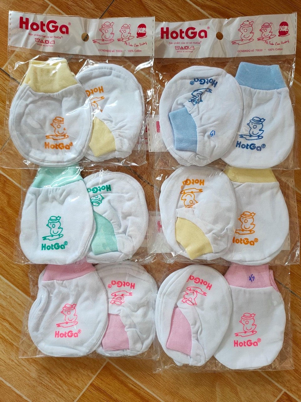 Combo 5 Bao Tay Bao Chân Thun Cho Bé Sơ Sinh Chất Cotton ( 5 Đôi Bao Tay + 5 Đôi Bao Chân)