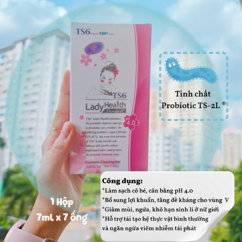 Gel đặt làm sạch TS6 -  bổ sung lợi khuẩn