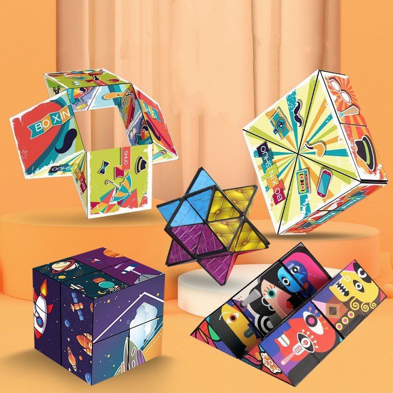 Đồ Chơi Khối Rubik 3D Thay Đổi Hình Dạng Độc Đáo Cho Bé