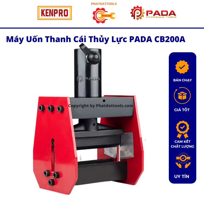 Máy uốn thanh đồng thủy lực PADA CB200A