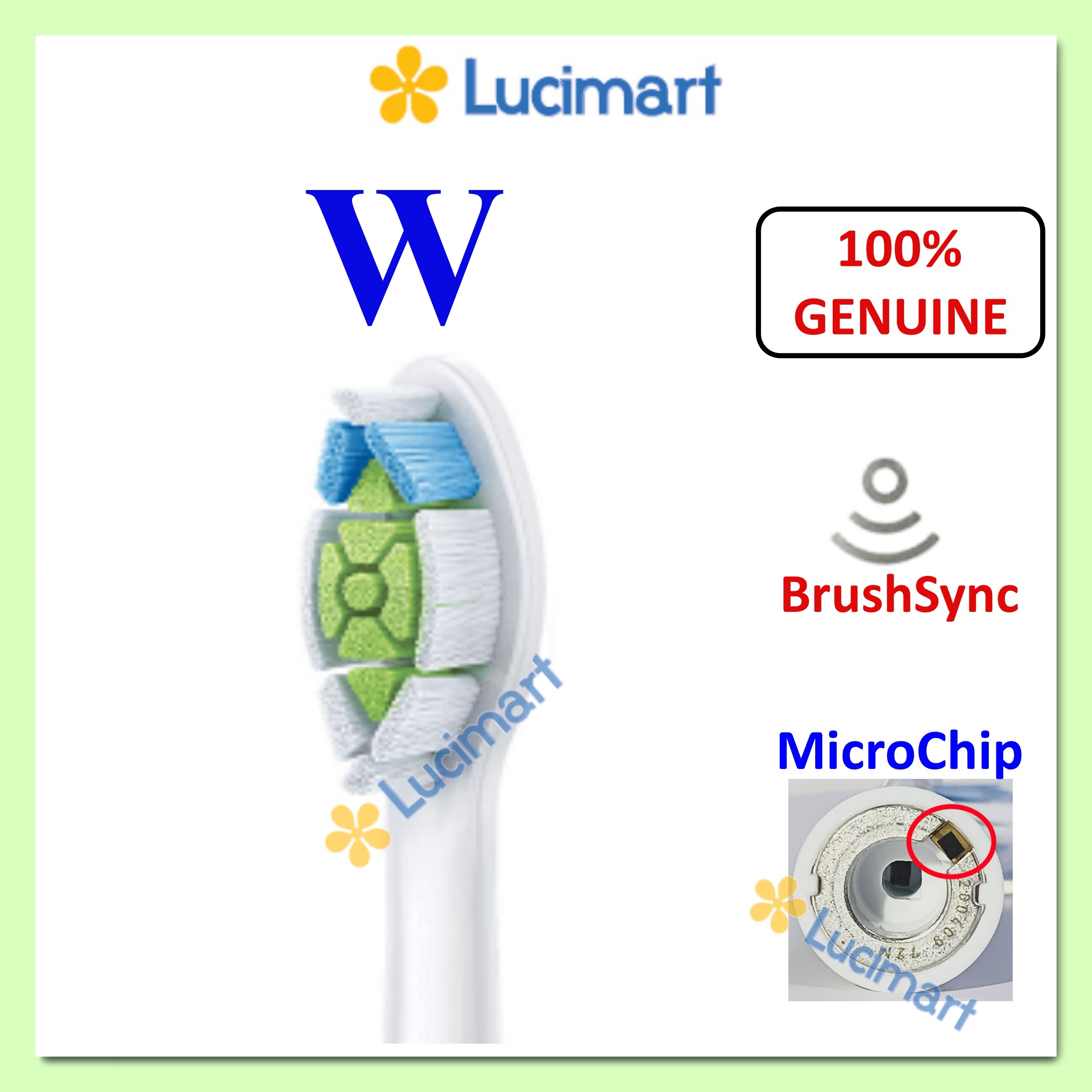 Đầu bàn chải điện Phi.lips Sonicare W Diamond Clean [Hàng Mỹ]