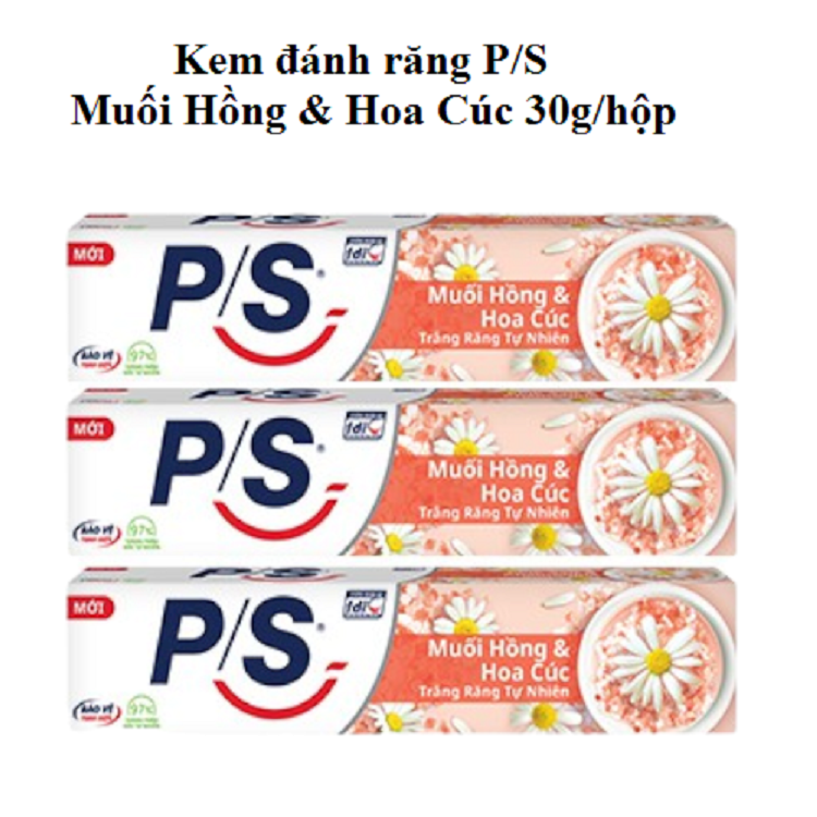 Kem đánh răng PS Muối Hồng và Hoa Cúc 30g