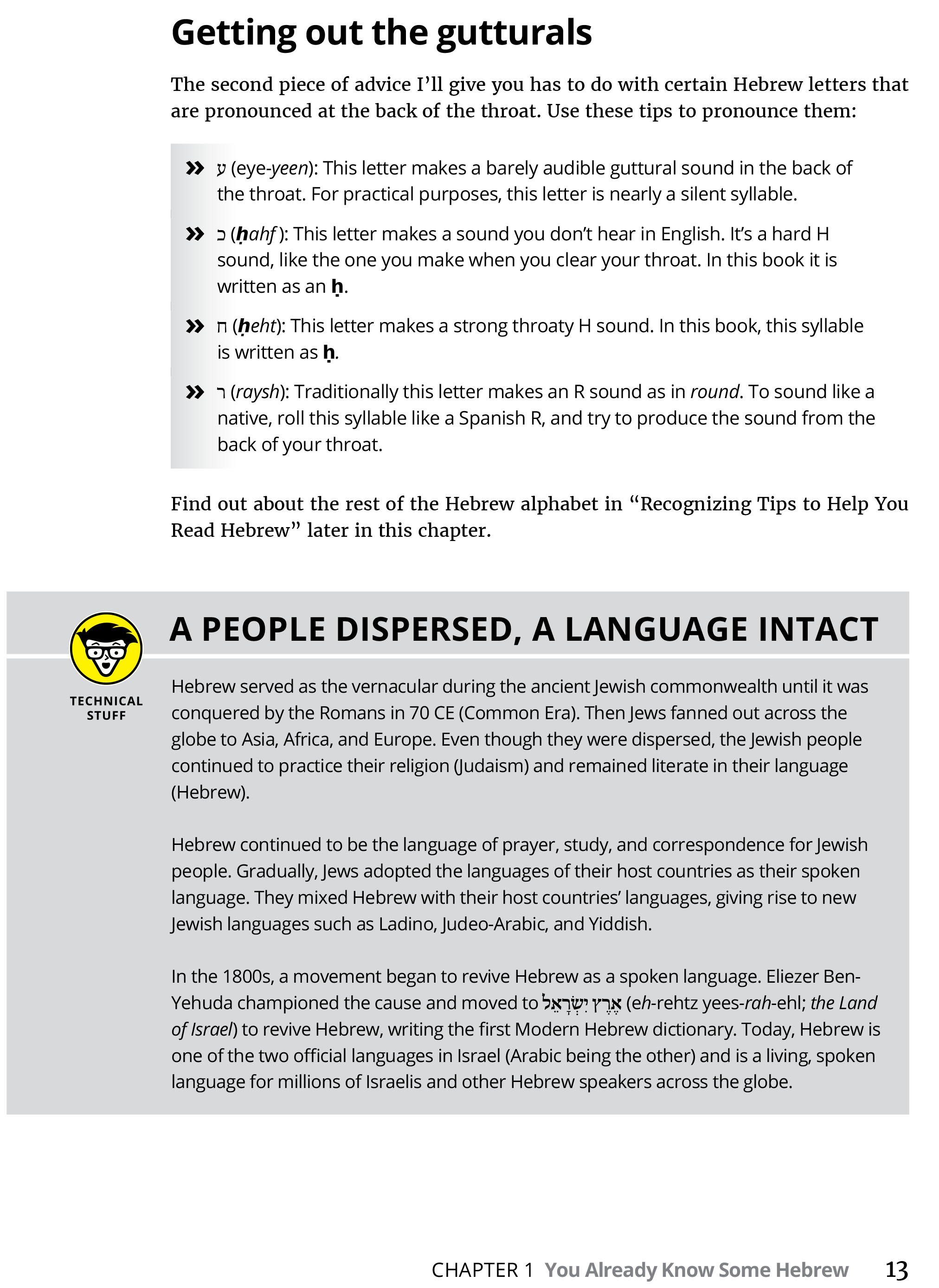 Sách Hebrew For Dummies, 2nd Edition