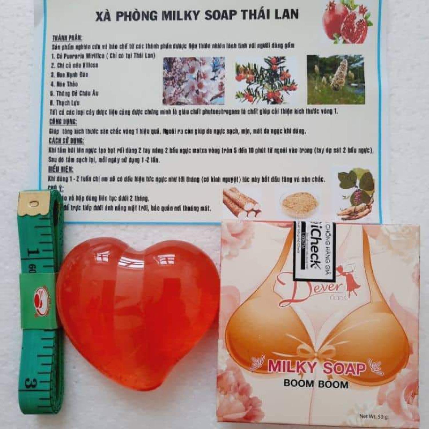 Xà Phòng Nở Ngực, Xà Bông Tăng Vòng 1 Milky Soap Thái Lan Chính Hãng