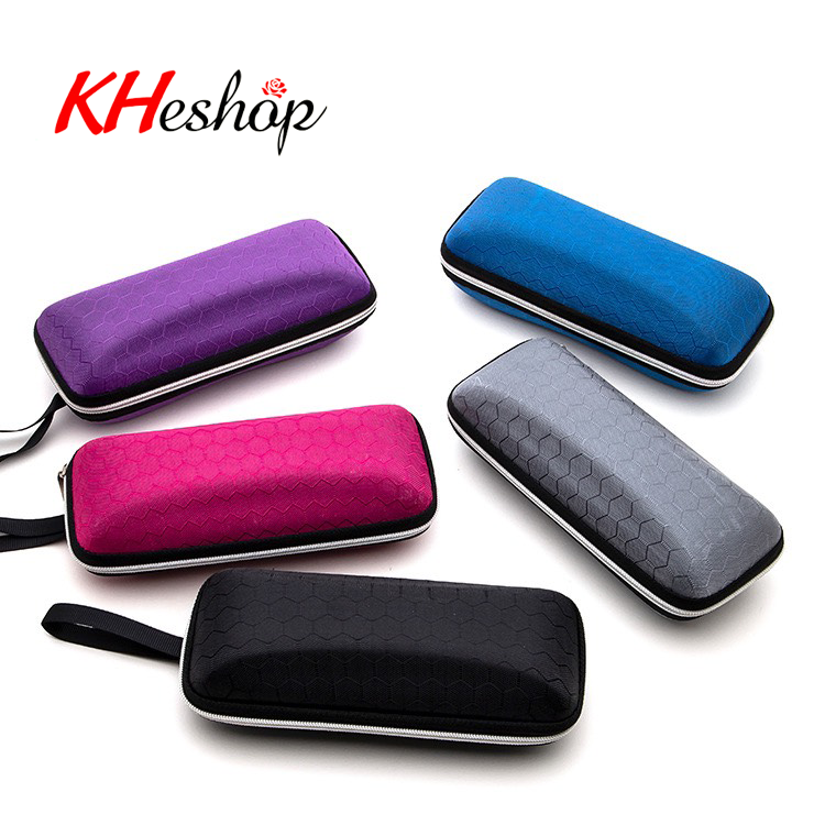 Hộp đựng kính thời trang siêu xịn đựng được tất cả các loại kính tiện dụng nhiều màu ( màu ngẫu nhiên)  Y6010 - kheshop