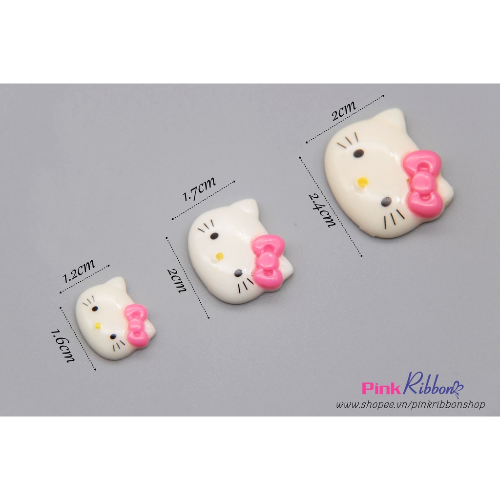 [SET 5C] Charm hình nhựa mèo Hello Kitty các cỡ