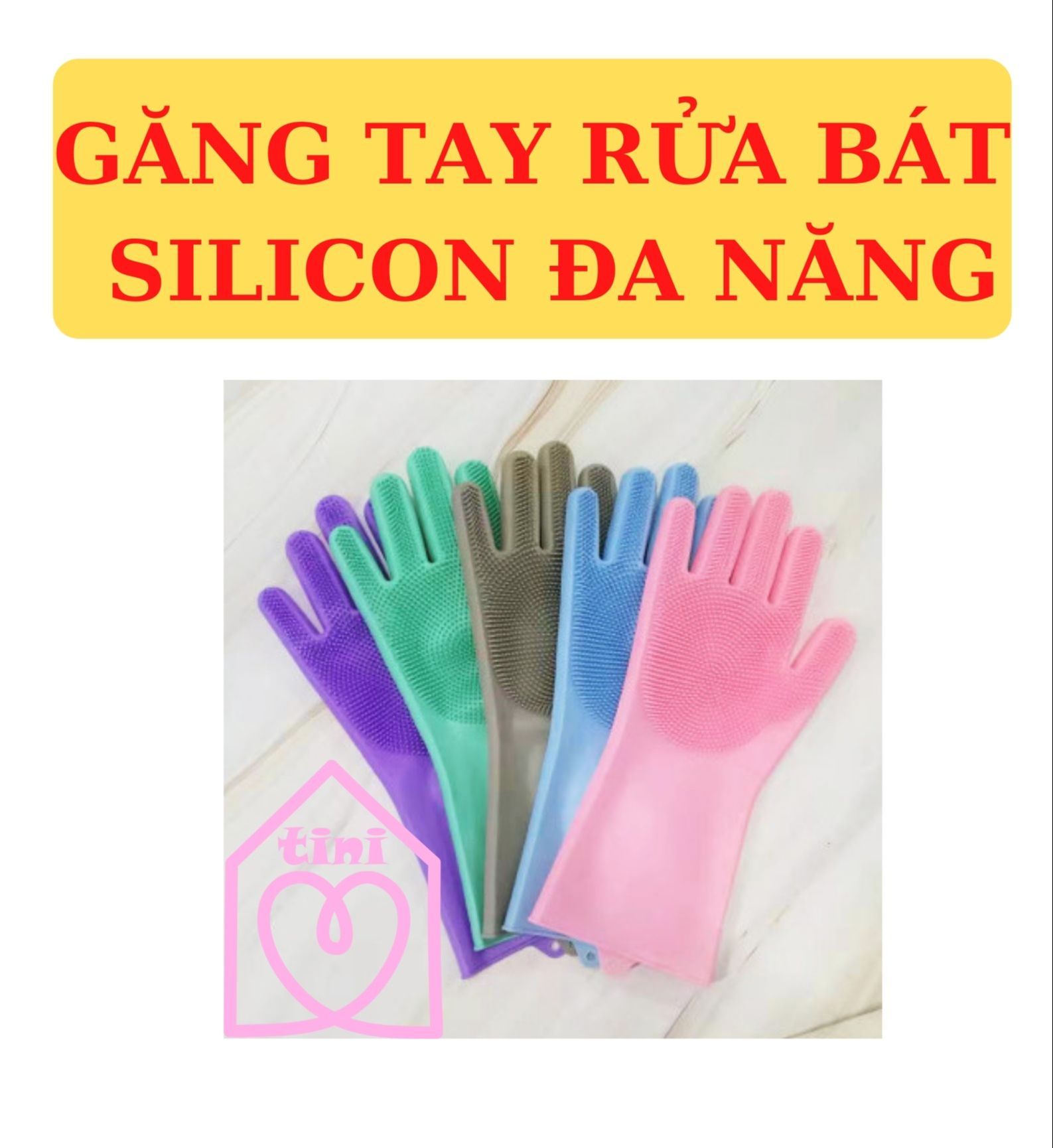 [HOT] GĂNG TAY RỬA CHÉN BÁT SILICON SIÊU BỀN TẠO BỌT ĐA NĂNG THÔNG MINH LOẠI DÀY-Bao Tay Silicon Nhiều Màu Vệ Sinh Nhà Cửa Bếp Núc Đa Năng Siêu Tiện Lợi- Bao Tay Có Gai Thay Thế Khăn Rửa Bát Thân Thiện Môi Trường, Không Hại Da Tay TINI SHOP HCM