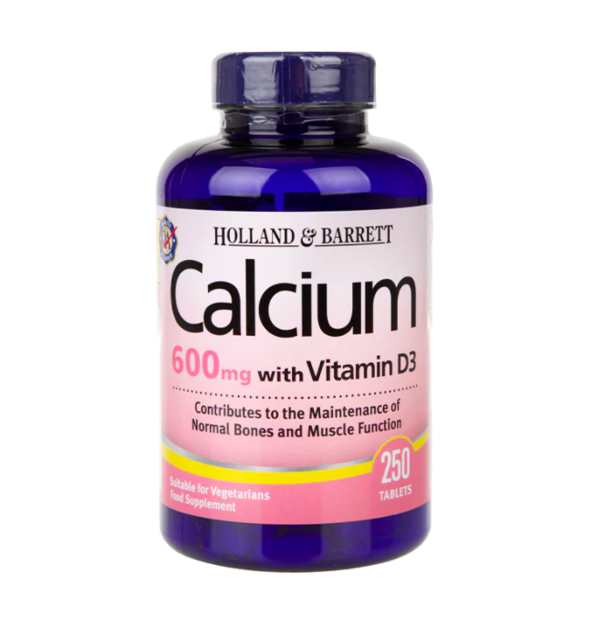 [HCM]Thực phẩm chức năng Viên Uống Canxi Kết Hợp Vitamin D 250 Viên Holland Barrett Xuất Xứ Anh Quốc