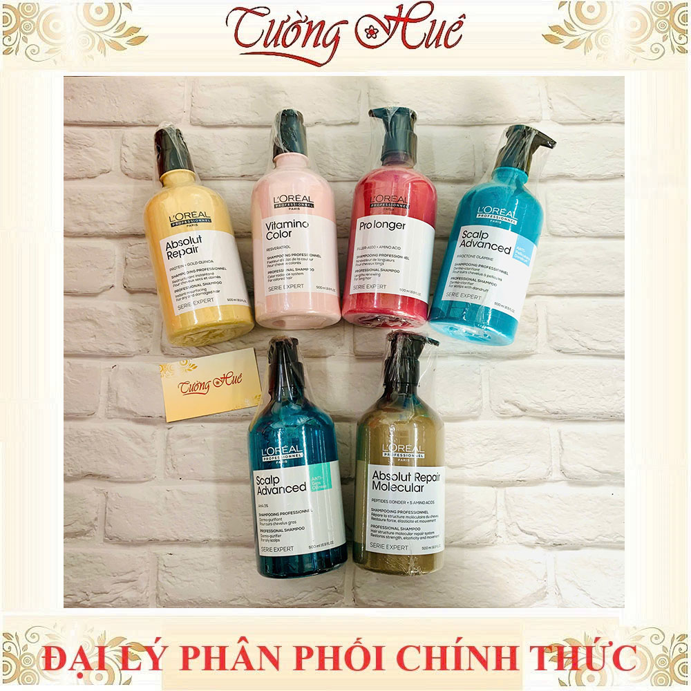 Dầu Gội Loreal Serie Expert Chăm Sóc Tóc Chuyên Sâu Shampoo - 500ml (Có lựa chọn)