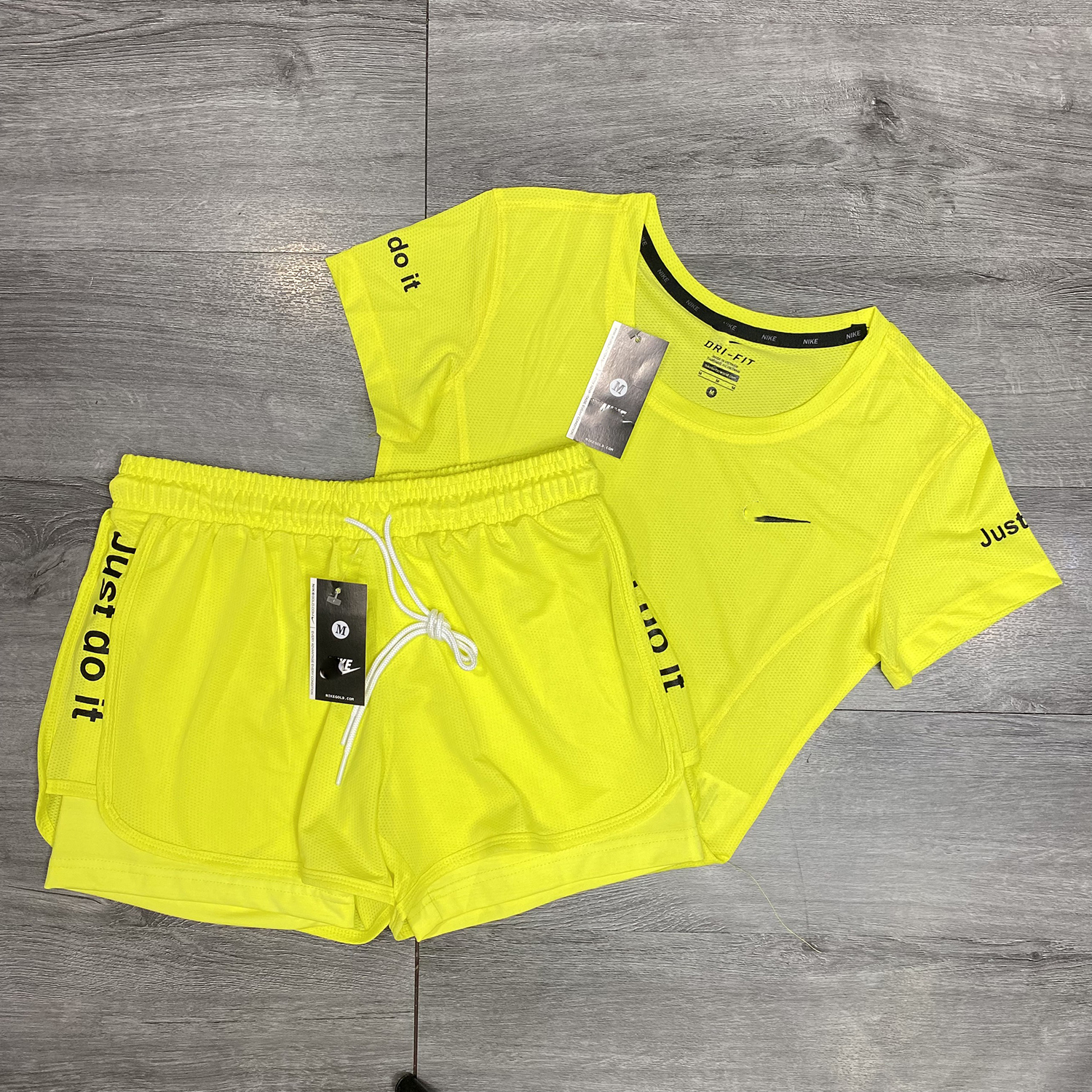 Set Bộ Đồ Tập Gym Yoga Aerobic Nữ Áo Croptop Quần Đùi 2 Lớp Bin Sports BN018