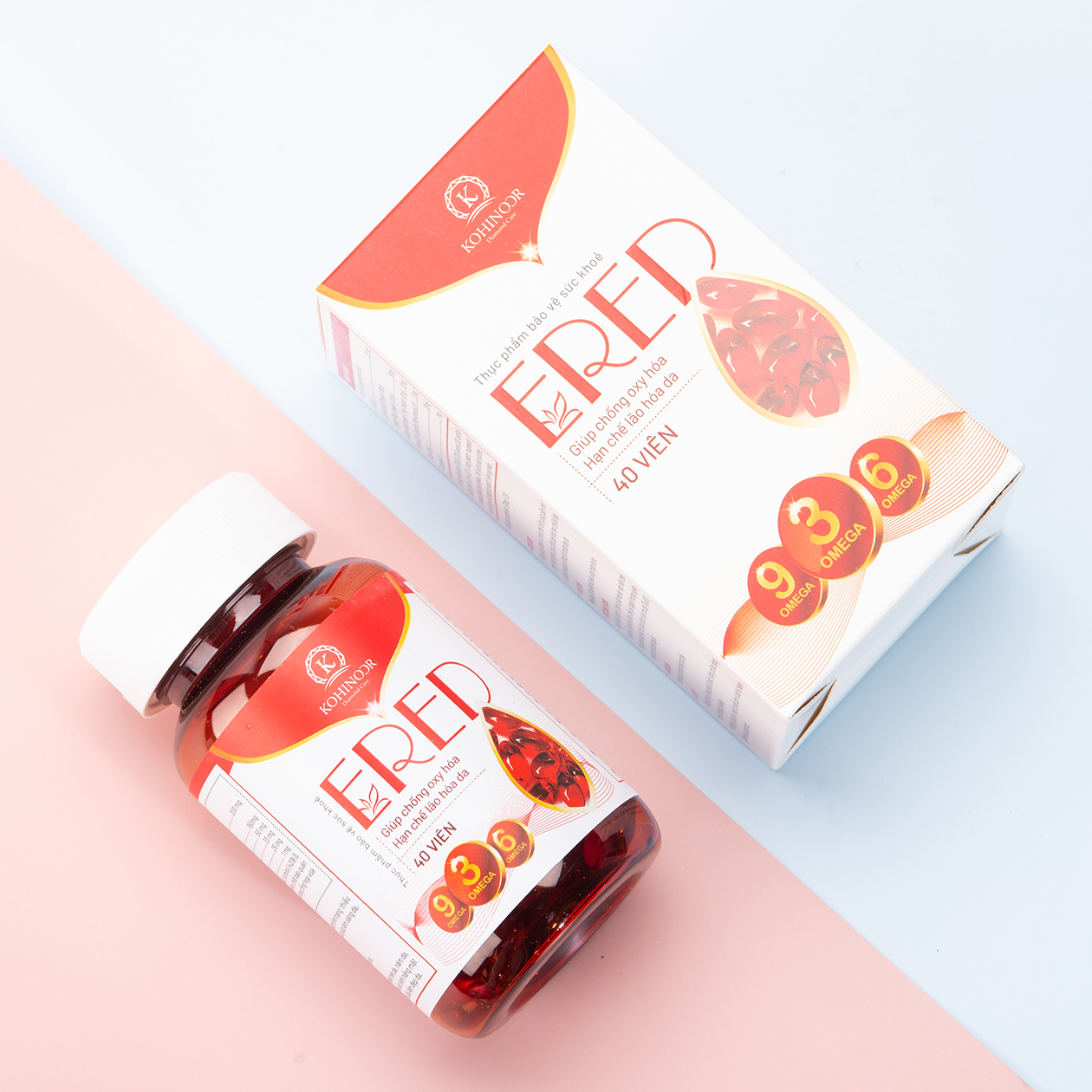 Viên uống đẹp da ERED | Vitamin E đỏ