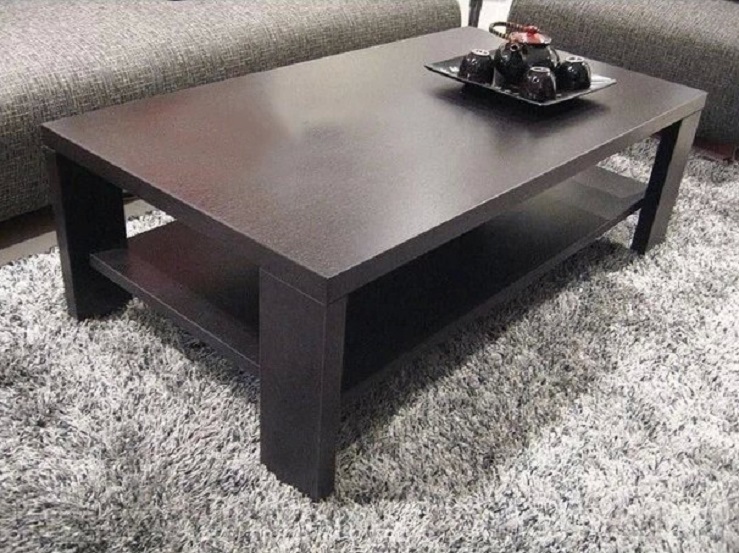 Bàn cà phê nhỏ HUCHU bàn trà bàn sofa vuông phong cách Nhật