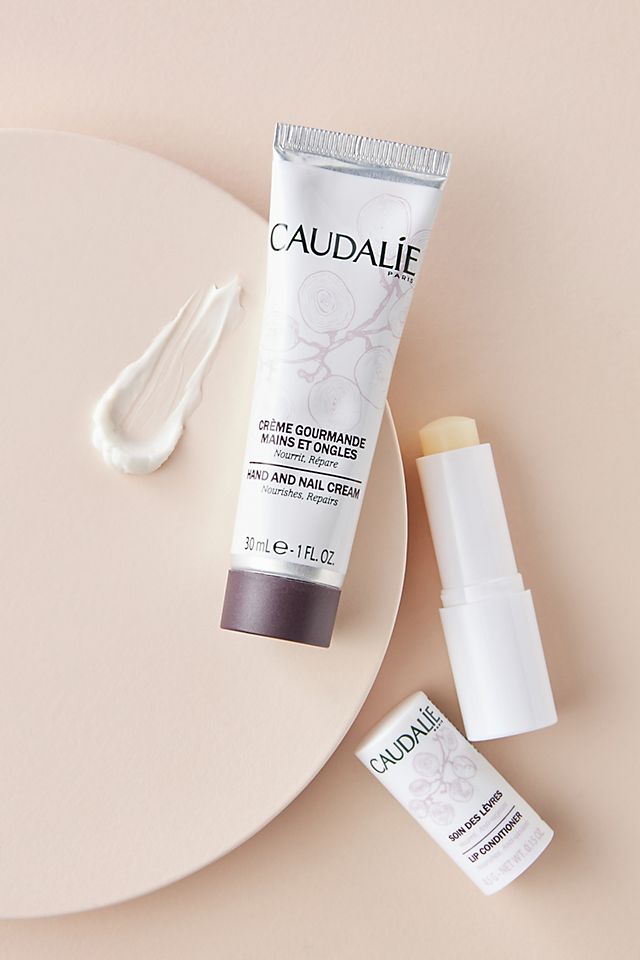 (Chuẩn Pháp-mẫu mới) Set kem dưỡng da tay và móng + son dưỡng Caudalie