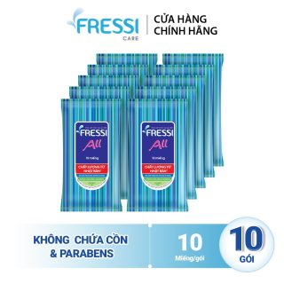 Combo 10 Khăn ướt Fressi care For All 10 miếng thumbnail