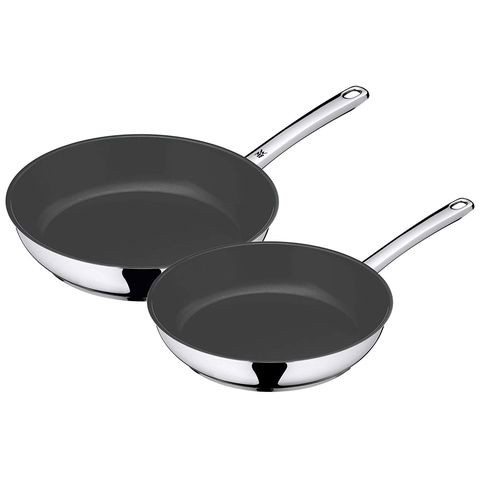 Bộ chảo WMF Edelstahlpfannen-Set, beschichtet 24 và 28cm, phủ chống dính, chuôi inox