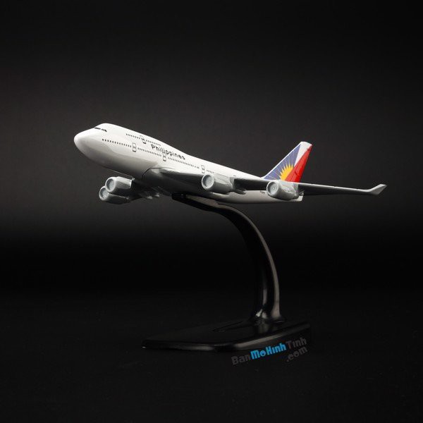 [HCM]Mô hình máy bay Philippines Airlines Boeing B747 16cm Everfly