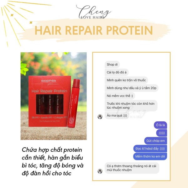 [CHÍNH HÃNG] Protein HQ phục hồi tóc nát, tóc sun cực hiệu quả nhập khẩu