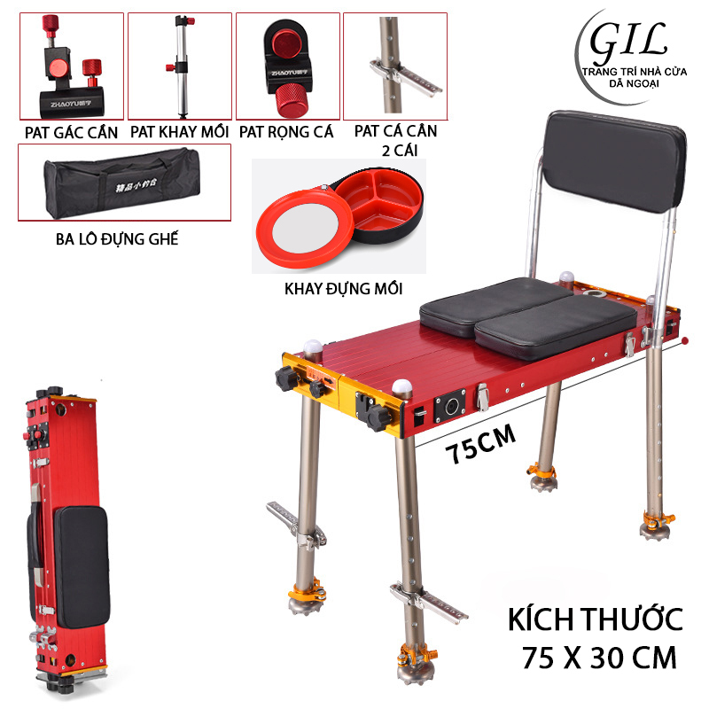 ghế ngồi câu cá địa hình