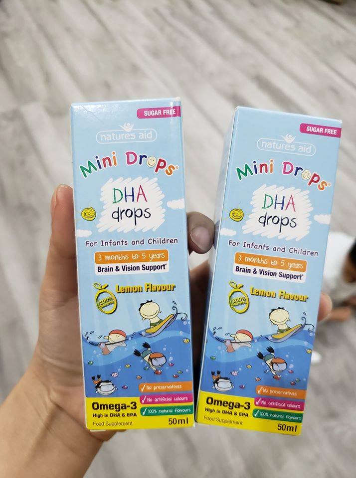DHA Drops dành cho bé từ 3 tháng đến 5 tuổi
