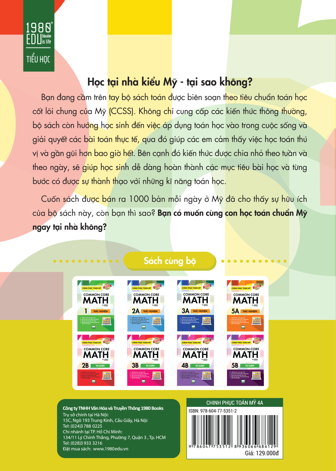 Fahasa - Chinh Phục Toán Mỹ - Common Core Math (Tập 4A)